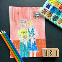 Mein Abschlussprojekt für den Kurs: Verspielte Illustration mit Aquarellfarben und Buntstiften. Ilustração tradicional, Pintura, Pintura em aquarela, Desenho de retrato, e Desenho com lápis de cor projeto de Ingrid - 13.07.2023