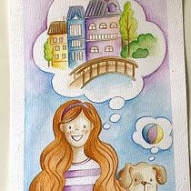 Il mio progetto del corso: Tecniche di illustrazione con acquerello e gouache. Traditional illustration, Fine Arts, Painting, Watercolor Painting, Children's Illustration, and Gouache Painting project by fededede - 07.13.2023