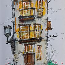 Mi proyecto del curso: Dibujo arquitectónico expresivo con marcadores de colores. Sketching, Drawing, Architectural Illustration, Sketchbook & Ink Illustration project by don_elepe - 07.13.2023