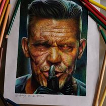 Mi proyecto del curso: Retrato realista con lápices de colores. Traditional illustration, Fine Arts, Pencil Drawing, Drawing, Portrait Drawing, Realistic Drawing, Artistic Drawing, and Colored Pencil Drawing project by Santiago Posada Ochoa - 07.12.2023