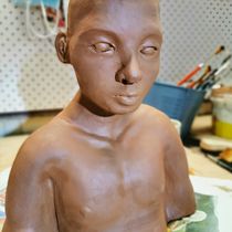 My project for course: Introduction to Clay Figurative Sculpture. Fine Arts, and Sculpture project by alison_skate - 07.13.2023