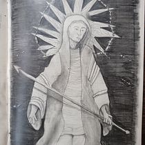 Drawing From Imagination with Graphite and Charcoal . Traditional illustration, Fine Arts, Pencil Drawing, Drawing, Artistic Drawing, and Figure Drawing project by florine.bm - 07.14.2023