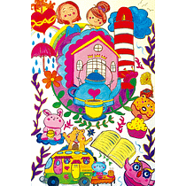 Mi proyecto del curso: Ilustración manual con capas, colores y formas. Ilustração tradicional, Pintura, Esboçado, Criatividade, e Pintura Acrílica projeto de Paulina Esperanza Guerrero Rojas - 15.07.2023