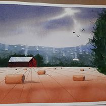 Mi proyecto del curso: Paisajes en acuarela: técnicas y herramientas experimentales. Projekt z dziedziny  Sztuki piękne,  Malarstwo i Malowanie akwarelą użytkownika Martha Ortiz - 15.07.2023
