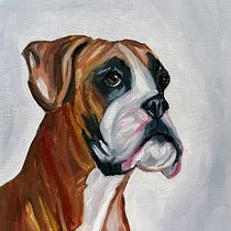 Mi proyecto del curso: Retrato realista de mascotas con pintura al óleo. Artes plásticas, Pintura, Pintura a óleo e Ilustração naturalista projeto de Gemma Quilez - 15.07.2023