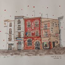 Mi proyecto del curso: Dibujo arquitectónico expresivo con marcadores de colores. Sketching, Drawing, Architectural Illustration, Sketchbook & Ink Illustration project by tonimarin3 - 07.16.2023