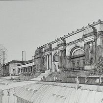Mi proyecto del curso: Dibujo arquitectónico urbano con tinta. Un proyecto de Ilustración tradicional, Bocetado, Dibujo, Ilustración arquitectónica e Ilustración con tinta de clapacegu - 17.07.2023