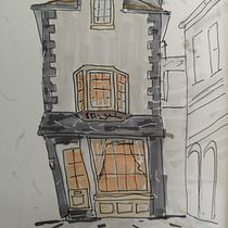 My project for course: Expressive Architectural Sketching with Colored Markers. Sketching, Drawing, Architectural Illustration, Sketchbook & Ink Illustration project by jeff_fenton - 07.17.2023