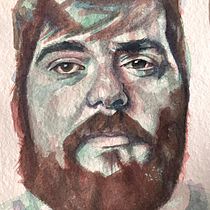 My exercise for course: Artistic Portrait with Watercolors. Fine Arts, Painting, Watercolor Painting, and Portrait Drawing project by rachelise70 - 07.12.2023