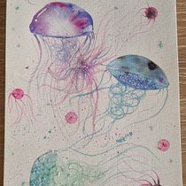Mi proyecto del curso: Técnicas modernas de acuarela. Un progetto di Illustrazione tradizionale, Belle arti, Pittura e Pittura ad acquerello di miss_mamimamis - 17.07.2023