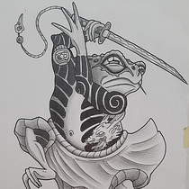 Il mio progetto del corso: Illustrazione di tatuaggi blackwork da zero. Un proyecto de Ilustración tradicional, Dibujo, Diseño de tatuajes, Dibujo a lápiz y Dibujo artístico de Edoardo Vicari - 17.07.2023