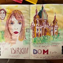 Mon projet du cours : Sketching artistique à l’aquarelle : osez exprimer vos idées. Ilustração tradicional, Esboçado, Criatividade, Desenho, Pintura em aquarela, e Sketchbook projeto de sdeponnat - 17.07.2023