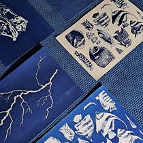 Mi proyecto del curso: Cianotipia: técnica de impresión con luz. Un projet de Artisanat, Beaux Arts, Estampe, DIY, Illustration traditionnelle, Photographie, Design , Création de motifs, Créativité, Dessin, Dessin artistique et Illustration naturaliste de Mónica Alda Sanz - 18.07.2023