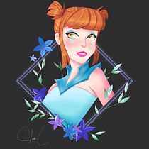 Vivien Aragon Retrato. Character Design, Digital Illustration, Digital Drawing, and Digital Painting project by Sofia Arceo - 07.18.2023