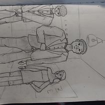 Mi proyecto del curso: Fundamentos del dibujo de personas a partir de la imaginación. Traditional illustration, Sketching, Pencil Drawing, Drawing, Artistic Drawing, Figure Drawing, and Fine Arts project by aureee_muniz - 07.16.2023