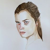 Mon projet du cours : Portrait à l'aquarelle d'après une photo. Un projet de Illustration traditionnelle, Aquarelle , et Dessin de portrait de Julie Berthelot-Billard - 19.07.2023