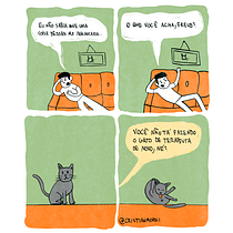 Freud, o gato. Design, Traditional illustration, Comic, Digital Illustration, and Digital Design project by oemcristian - 02.18.2000