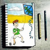 Meu projeto do curso: Introdução à criação de personagens estilo cartoon. Un projet de Illustration traditionnelle, Conception de personnages , et Dessin de Davi Porto - 18.07.2023