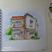 My project for course: Expressive Architectural Sketching with Colored Markers. Een project van  Schetsen,  Tekening,  Architecturale illustratie, Sketchbook y  Illustratie met inkt van Shaymaa Abbood - 19.07.2023