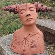 My project for course: Introduction to Clay Figurative Sculpture. Fine Arts, and Sculpture project by Karen Ralph - 07.15.2023