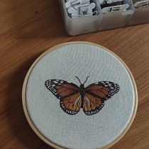 Meu projeto do curso: Técnicas de bordado realista. Traditional illustration, Embroider, and Textile Design project by Marina Gonçalves - 07.19.2023