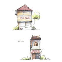 Mein Abschlussprojekt für den Kurs: Expressive Architekturskizzen mit Markern. Een project van  Schetsen,  Tekening,  Architecturale illustratie, Sketchbook y  Illustratie met inkt van zeichensetzer - 20.07.2023