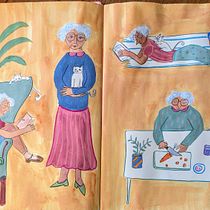 Création de personnages à partir de dessins d’observation. Un proyecto de Ilustración tradicional, Diseño de personajes, Dibujo y Sketchbook de Véronique - 30.07.2023