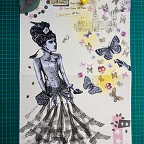 Parfois with love: Notre Dame DE Paris. Ilustração tradicional, Papercraft, Sketchbook, e Colagem projeto de tebeadi - 20.07.2023