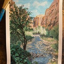 My project for course: Landscape Painting with Gouache for Beginners. Un proyecto de Bellas Artes, Pintura, Ilustración naturalista				 y Pintura gouache de Audrey Hess - 21.07.2023