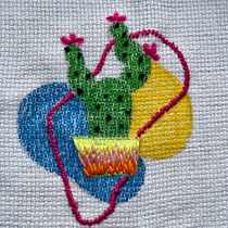 Il mio progetto del corso: Ricamo e pittura su stoffa per principianti. Un proyecto de Pintura, Pattern Design, Bordado, DIY, Upc, cling y Diseño textil de Silvia Colombo - 21.07.2023