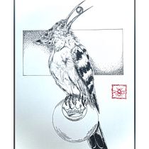 My project for course: Realistic Illustration of Birds with Imaginative Elements. Pencil Drawing, Drawing, Ink Illustration, and Naturalistic Illustration project by Sabine Nimz - 07.22.2023