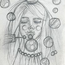 Mon projet du cours : Carnet de portraits : explorez le visage humain. Sketching, Drawing, Portrait Drawing, Artistic Drawing, and Sketchbook project by Christina Lemoine - 07.22.2023