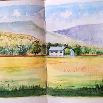 Mon projet du cours : Carnet de voyage à l’aquarelle. Watercolor Painting, and Sketchbook project by pistou_ad - 07.22.2023
