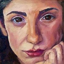 My project for course: Portrait Painting with Oil: Explore Light and Shade. Un projet de Beaux Arts, Peinture , et Peinture à l'huile de Julie Smith-Hermanson - 22.07.2023