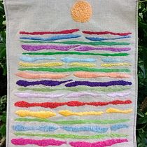 My project for course: Embroidery and Color: Create Textile Landscapes. Traditional illustration, Accessor, Design, Arts, Crafts, Embroider, Sewing, Interior Decoration, and Textile Design project by robert_moroney - 07.22.2023
