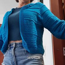 Mi proyecto del curso: Top-down: prendas a crochet de una sola pieza. Fashion Design, Fiber Arts, DIY, Crochet, and Textile Design project by soniae.aponte - 07.23.2023