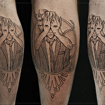 Meu projeto do curso: Introdução a tatuagem com estilo gravura. Un proyecto de Diseño de tatuajes de DANILO LUCCI - 23.07.2023