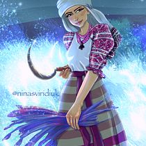 My project for course: Female Cartoon Character Design with Procreate. Traditional illustration, and Digital Illustration project by nina_belka7 - 07.21.2023