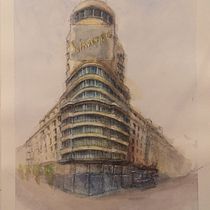 Mi proyecto del curso: Dibujo arquitectónico con acuarela y tinta. Sketching, Drawing, Watercolor Painting, Architectural Illustration, Sketchbook & Ink Illustration project by Gemma Romero - 07.23.2023