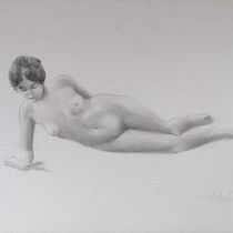 Dibujo realista de la figura humana. Traditional illustration, Fine Arts, Sketching, Pencil Drawing, Drawing, Realistic Drawing, and Figure Drawing project by Sebastián Cruz Ledesma - 07.19.2023