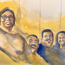 My project for course: Artistic Portrait with Watercolors. Fine Arts, Painting, Watercolor Painting, and Portrait Drawing project by Javier Weingart - 07.22.2023