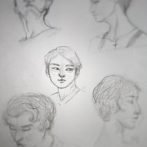 Mi proyecto del curso: Sketchbook de retrato: explora el rostro humano. Sketching, Drawing, Portrait Drawing, Artistic Drawing, Sketchbook, and Traditional illustration project by Karla Vázquez - 07.23.2023