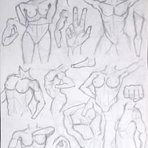 Mi proyecto del curso: Dibujo anatómico para principiantes Ein Projekt aus dem Bereich Bildende Künste, Skizzenentwurf, Bleistiftzeichnung, Zeichnung, Realistische Zeichnung und Anatomische Zeichnung von Martha Angelica Perez Diaz - 24.07.2023