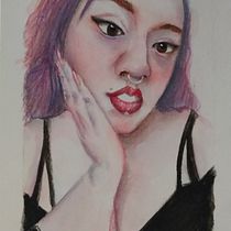 Mi proyecto del curso: Retrato artístico en acuarela. Fine Arts, Painting, Watercolor Painting, and Portrait Drawing project by Diana Josafat - 07.24.2023
