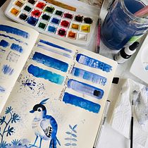 My project for course: Illustration Techniques to Unlock your Creativity. Projekt z dziedziny Design, Trad, c, jna ilustracja,  Sztuki piękne,  Malarstwo, Kreat, wność, Kreat, wne zabaw, z dziećmi i Sketchbook użytkownika Marianne Noiman - 24.07.2023