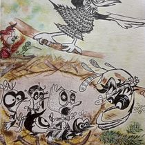 Alarm im Malerparadies: Die Sketching Kunst: Transformiere Skizzen in Kunst Ein Projekt aus dem Bereich Traditionelle Illustration, Bleistiftzeichnung, Zeichnung und Sketchbook von Rosita Baumgart - 24.07.2023