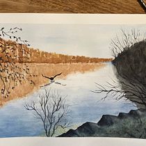 Mon projet du cours : Paysages atmosphériques à l'aquarelle Ein Projekt aus dem Bereich Bildende Künste, Malerei und Aquarellmalerei von misscee - 24.07.2023
