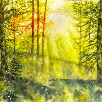 My project for course: Dreamy Watercolor Landscapes: Paint with Light. Un projet de Peinture , et Aquarelle de Mary Post - 24.07.2023