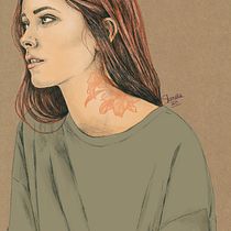 Mi proyecto del curso: Retrato ilustrado con Procreate. Projekt z dziedziny Trad, c, jna ilustracja, Grafika wektorowa, Ilustracja c, frowa i Portret użytkownika Daniela Callegari - 21.07.2023