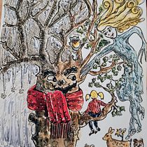 Mi proyecto del curso: Relatos ilustrados: de la idea al papel. Traditional illustration, Fine Arts, Painting, Pencil Drawing, Drawing, Watercolor Painting, Children's Illustration, and Narrative project by Lola Aceituno - 07.25.2023
